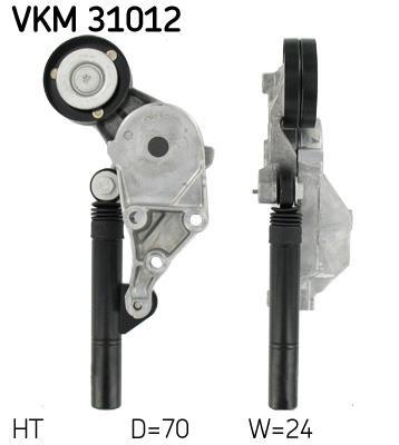 Rolo tensor da correia trapezoidal estriada SKF ref. VKM 31012